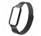 Milan Strap For Xiaomi Smart Band 8 Active With Metal Protector Case Bumper Magnetic Loop Bracelet For Mi Band 8 Active Watch