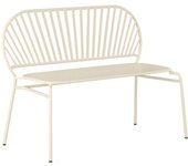 Vente-unique - Banco de jardín de metal - Beige - CEDEIRA de MYLIA