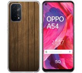 Tumundosmartphone Funda Gel Tpu para Oppo A54 5G / A74 5G diseño Madera Dibujos