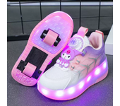 2024 Hot Sale Hello Kitty Sanrio Kuromi Stitch Heelys Child Xmas Roller Skates Kuromi Sports Skates Flashing Light Girls Gifts