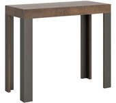 Consola extensible 90x40/300 cm Línea Nogal Estructura Anthracita