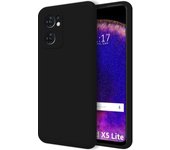 Funda Silicona Líquida Ultra Suave para Oppo Find X5 Lite color Negra