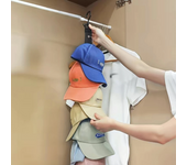 1pc Baseball Cap Rack, Hold Up To 8 Caps, Fitted Caps Sun Hats Organizer, Hat Storage Hanger For Closet Rod, Wall, Door, Clothes