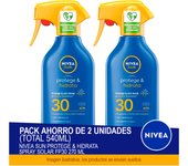 NIVEA SUN Protege & Hidrata Spray Solar FP30 270 ml - Pack ahorro de 2 unidades (total 540ml)