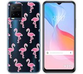 Funda Silicona Transparente para Vivo Y21 / Y21s / Y33s diseño Flamenco Dibujos