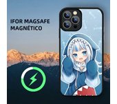 Kawaii Gawr Gura Phone Case iPhone 15 14 11 12 13 Pro Max Plus Magnetic Wireless Charge Cases Cover