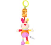 Colgante de cochecito de bebé con forma de carillón de viento, conejo, abeja, pájaro, búho, perro, colgante para coche, campana de cama, juguete