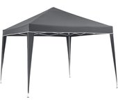 KG KITGARDEN - Carpa Plegable 3x3m para Jardín, Incluye Piquetas y Bolsa de Transporte, Gris - DELUXE