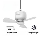 New USB Ceiling Fan 3 Gears Detachable Blade Portable Silent Indoor Cooling Outdoor Tent Camping Fan 3 Meter Line Control