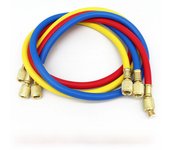 0.9M-1.8M AC Charging Hose Tube Kit Hose Low Loss Fittings for R134A R12 R22 Refrigerant Air Conditioning Manifold Gauge