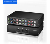 RGB component Switch selector box 3 in 1 out 5 RCA L/R Ypbpr component Switch AV Switcher hub for PS2 Wii Xbox DVD HDTV