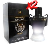 2 UNIDADES Invincible Sport for Men Eau de Toilette para hombre 100ml Montage Brands Fragancia inspirada en otros perfumes