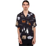 Camisa Element modelo Resort  Wvtp Kvd6 para hombre en color negro