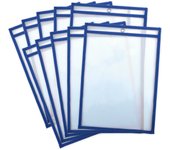 Office Box, Set 10 o 20 Fundas Borrables para Fichas-  Tamaño A4/ Folio Ideales Para Hacer Fichas Reutilizables uso con Marcador de Pizarra Blanca - Reciclables Ideales para usar en el colegio para practicar. Uso Didáctico. Escribe y Borra.