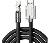 120W 7A Fast Charge USB Type C Cable 180 Degree Rotation Elbow Cable for Game for Xiaomi Redmi Honor Phone Charger USB C Cable