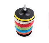 8Pcs/Set Polishing Pad Sponge Buffing Waxing Pad 3/5/6/7 Inch Polish Buffer Drill Wheel for Car Polisher Drill Adapter