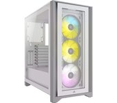 Corsair iCUE 4000X RGB Blanco Cristal Templado - Caja/Torre
