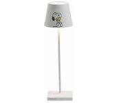 Lámpara de Mesa Poldina Pro Peanuts - Friends recargable y regulable con Batería de hasta 12 Horas. Para uso exterior IP65