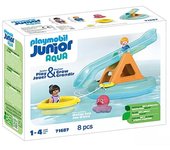 Playmobil junior aqua: isla de baño con tobogán