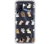 Tumundosmartphone Funda Silicona Antigolpes para Oppo A52 / A72 diseño Perros Dibujos