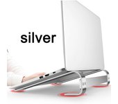 Soqool-Soporte para ordenador portátil para escritorio, soporte ergonómico de aluminio ventilado, compatible con Macbook Air Pro Dell Xps Hp 1