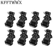 KFFTWWX Accessories Kit 8pcs J Hook Mount Buckle Vertical Adapter For GoPro Hero 12 11 10 9 8 7 6 5 4 3+ for SJCAM for YI 4K