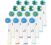 Replacement Toothbrush Heads Compatible with Braun Oral b 7000/Pro 1000/9600/ 5000/3000/8000/Genius and Smart Electric Toothbrus