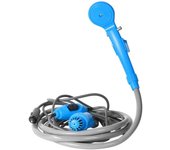 ZVD 12V Alcachofa Ducha Pistola Rociadora Portátil Auto Jardín Perro ideal para el camping, el coche o lavar al perro azul