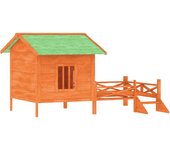 vidaXL Caseta para Perros Perrera Casita Animales Jardín Color Gris,  Marrón,  Moca y mas