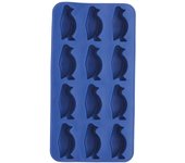 BarCraft – Cubitera de Hielo de Silicona con Moldes en Forma de Pingüino, Color Azul, 26 x 12cm