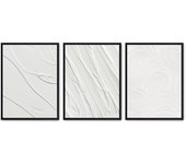Set de 3 cuadros calidad premium con marco de madera - 30x40 cm o 50x70 cm - POSTER LAB