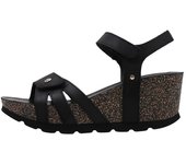 Panama Jack ROMY B4 Sandalias De Cuña Mujer Negro