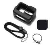 Silicone Case for GoPro Hero 12 11 10 9 Black Tempered Glass Screen Protector Protective Film Lens Cap Cover for Go Pro 12 case