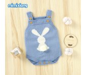 Body de Primavera para Bebé, ropa Tejida con bonito Conejo para niños y niños, mono con neumáticos, Monos de 0 at 18m, ropa Infantil de Pascua