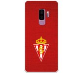 Funda original compatible con Samsung Galaxy S9 Plus | Sporting escudo bordado sobre rojo | TPU MATE
