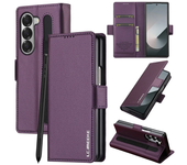 Luxury Magnetic Wallet PU Leather Case for Samsung Galaxy Z Fold 6 5 4 3 5GShockproof Card Holder Pocket Cover for Z Fold6 5 4