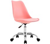 Silla de Escritorio Ergonómica con Ruedas Modelo Eyre de Orion91  Silla Nórdica Acolchada Giratoria Moderna Altura Ajustable  Silla de Escritorio de Oficina Estudio Dormitorio 97x47x58cm