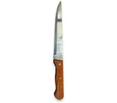 Tradineur - Cuchillo de cocina - Hoja fabricado de acero y mango de madera - Longitud de 29 cm (hoja de 18 cm)