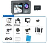 Action Camera 4K 1080P 30FPS WiFi 2.0" 140D Waterproof Diving Recording Camera Bicycle Helmet Sports Cam Video Action Cameras