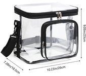 Mochila escolar de gran capacidad, mochila de viaje para exteriores, mochila impermeable de PVC transparente