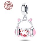 Original Charms 925 Sterling Silver Music Series Rock Guitar Beads Fit Pandora Bracelet DIY Charm For Women Jewelry Fashion Gift