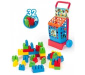 Carrito con 32 blocks de construccion