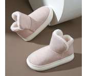 Zapatos de invierno de algodón para el hogar para mujer, botas de algodón antideslizantes con suela gruesa para oficina, calentadores de pies para parejas, botas de algodón para el hogar para hombre, invierno