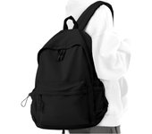 Mochila Escolar Negra, Linda mochila para adolescentes de la escuela, mochila casual, mochila Ligera, Negro