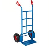 Tectake - Carretilla con ruedas | Capacidad hasta 200 kg | Ruedas - Ø aprox. 27 cm | Pala con placas protectoras para las ruedas