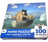 100 Pieces Jigsaw Puzzle Assembling Picture Catanic Animals Decompression Puzzles Toy for Adult Children Kids Educational Gifts