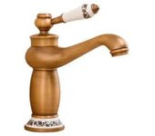 VALAZ Mijares Grifo monomando para lavabo de diseño vintage con terminaciones redondas