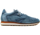 Cetti C-848 Zapatilla sneakers deportiva casual,de piel,cordón elástico,vintage,suela de goma,calada para caballero