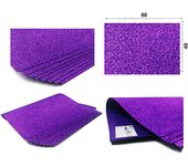 UD - Set de 10 Cartulinas Goma Eva con Brillo 40X60CM , con todo tipo de colores para eligir