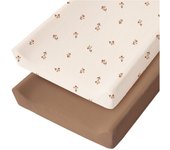Funda para cambio de muselina para niños y niños, y transurable Algodón ultrasuave, juego de sábanas para cambiarse pañales para recién nacidos, paquete sábanas cubierta almohadilla pañales 2 piezas Caja protectora pañales Manga del cambio